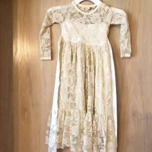 Posh peanut lace dress 12-24months